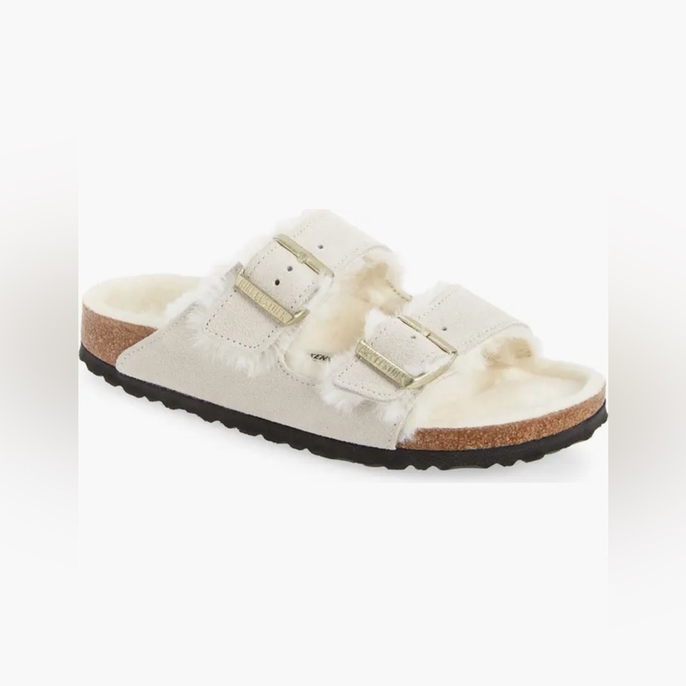 BIRKENSTOCK ARIZONA SHEARLING SANDALS